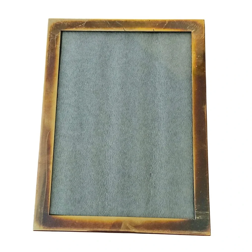 Pottery Barn Picture Frame 5x7 Bronze Copper Metallic Rectangular Modern